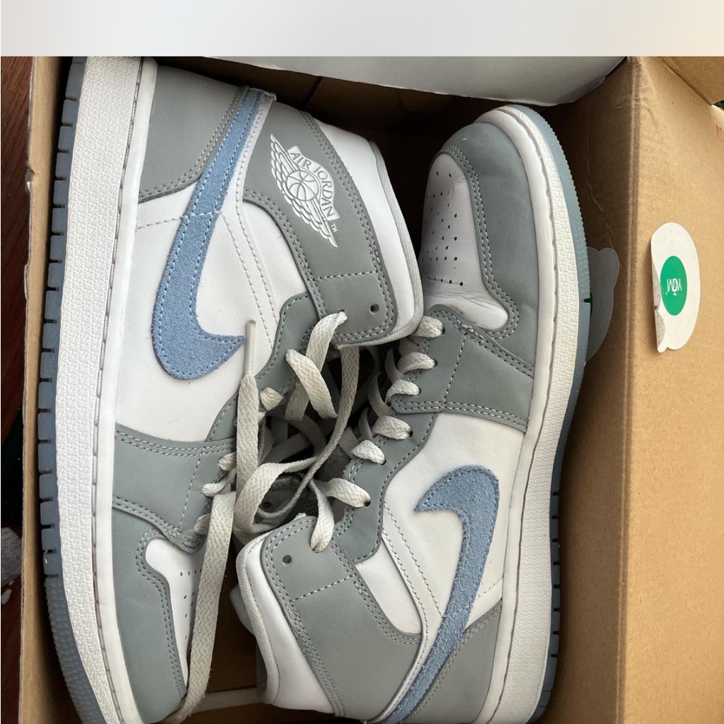 Jordan Athletic Shoes In Gray And Blue